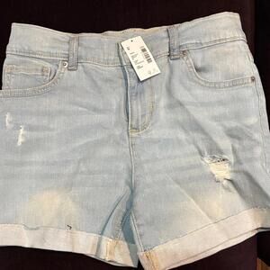Big Kids Light Blue Denim Shorts Size 16